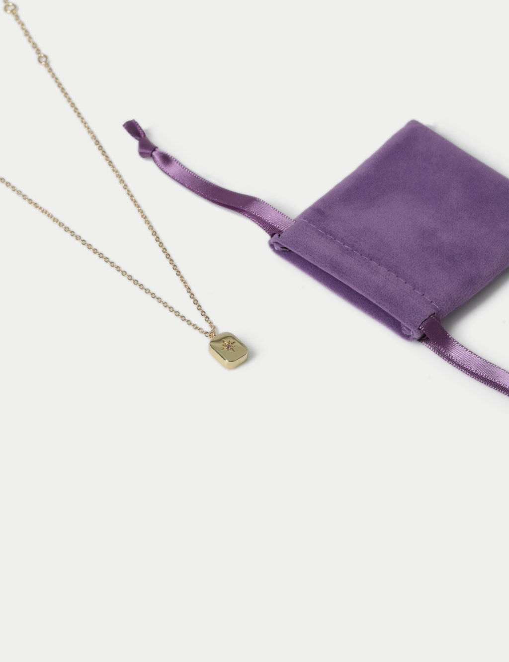 14ct Gold Plated February Birthstone Necklace 2 of 2