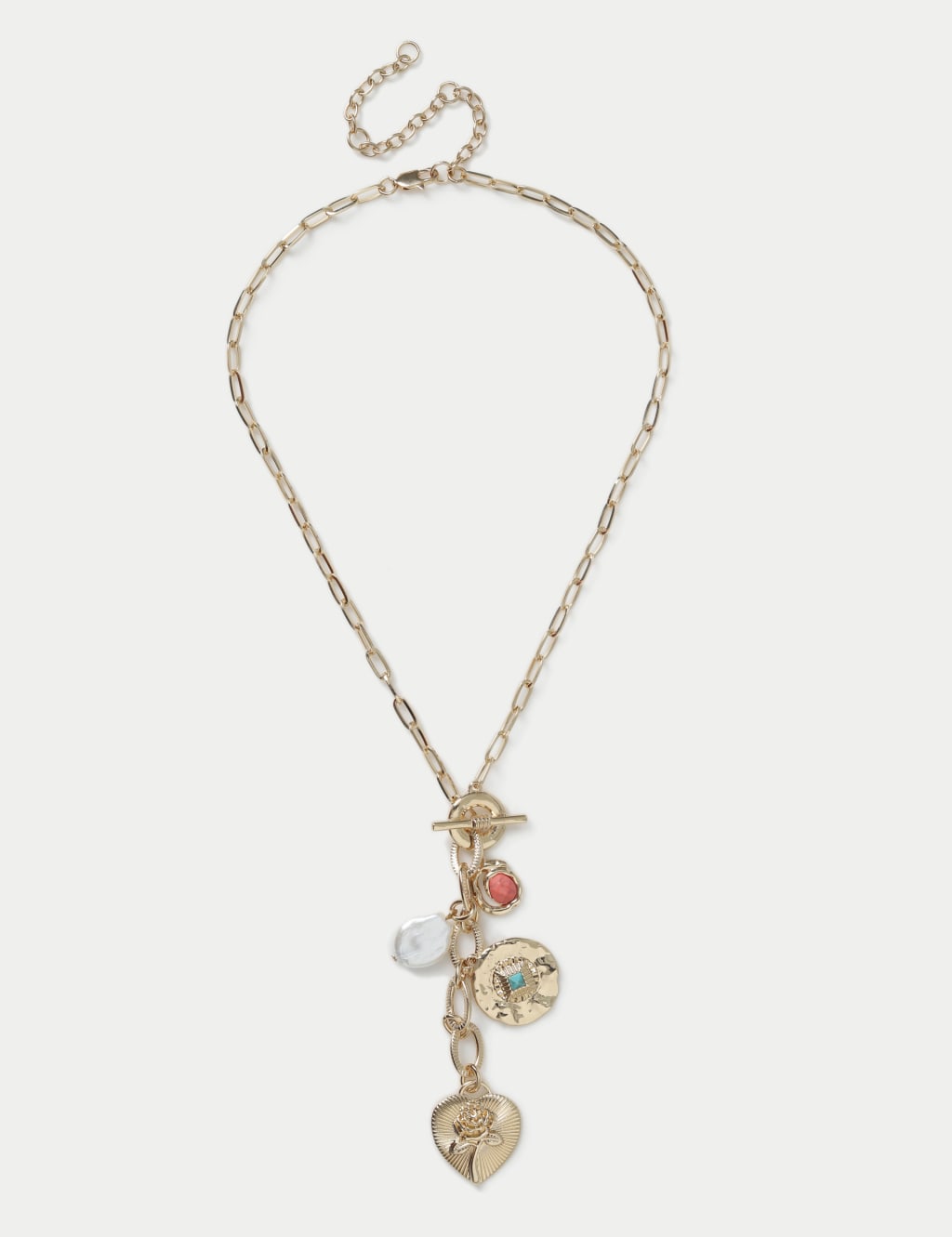 Eclectic Stone and Pearl Drop Neckwear 1 of 2