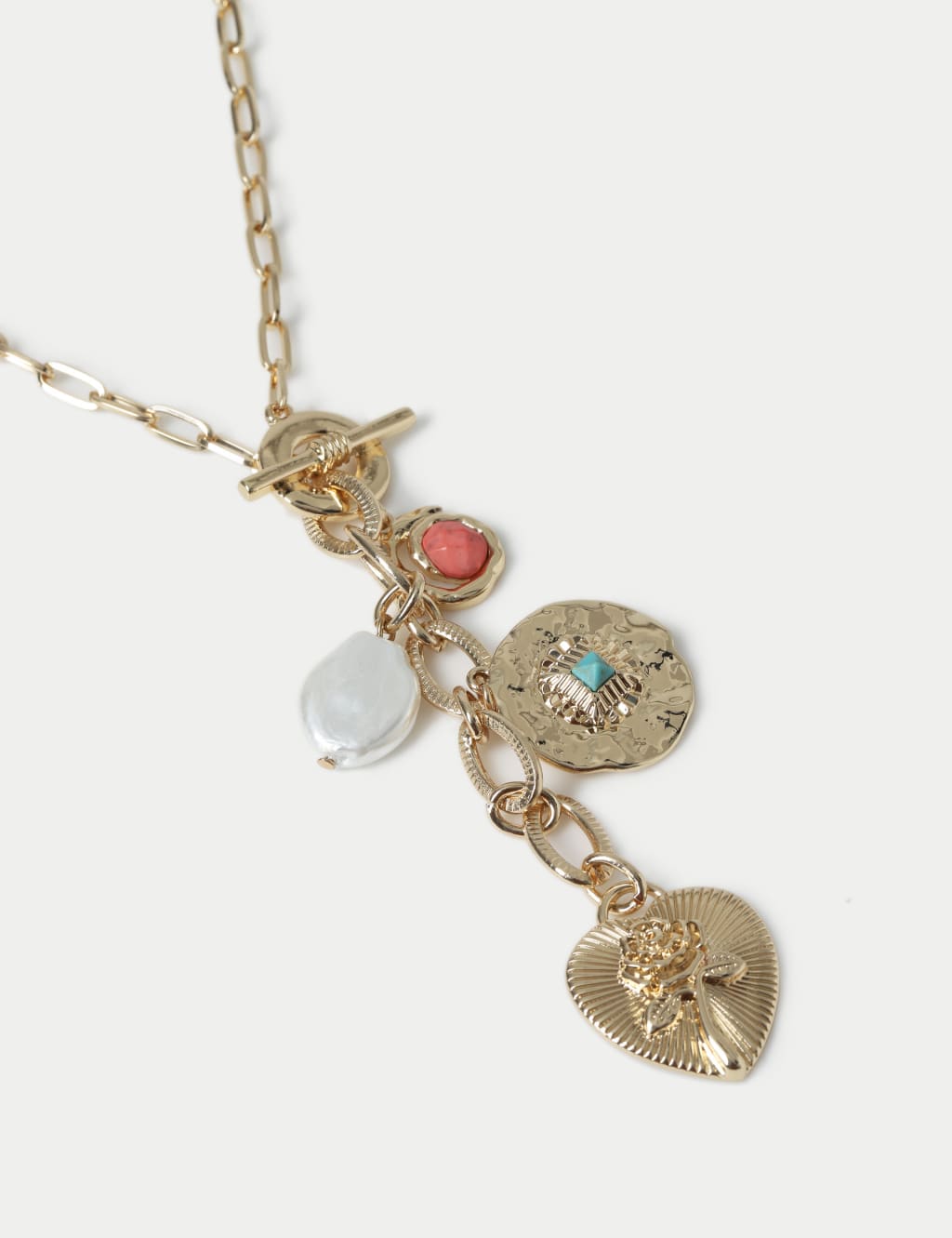 Eclectic Stone and Pearl Drop Neckwear 2 of 2