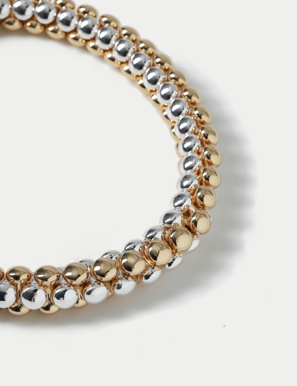 Mixed Silver and Gold Tone Ball Detail Neckwear 2 of 2