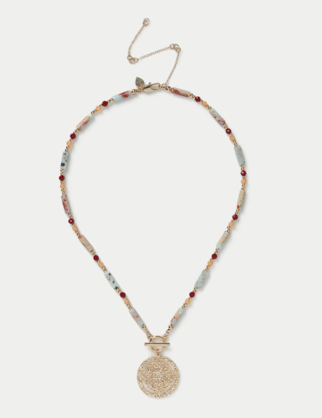 Semi Precious Pendant Necklace 1 of 2