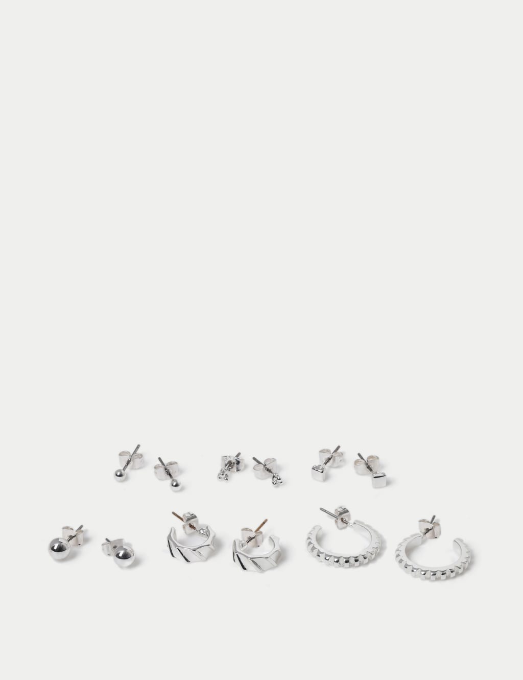 Silver Tone Earring Set 2 of 2