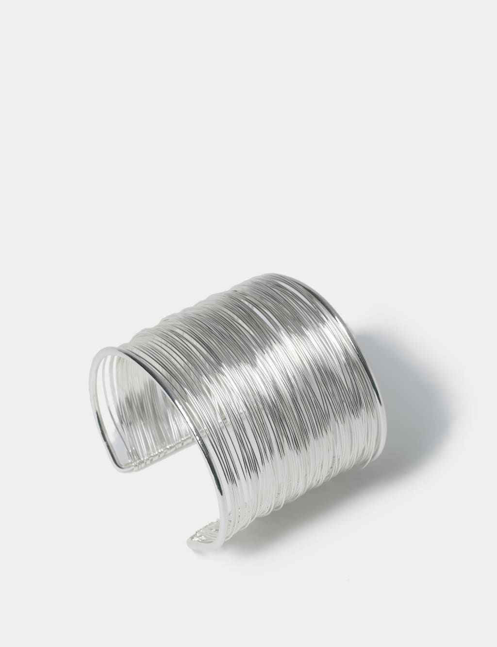 Silver Tone Wire Cuff 2 of 2