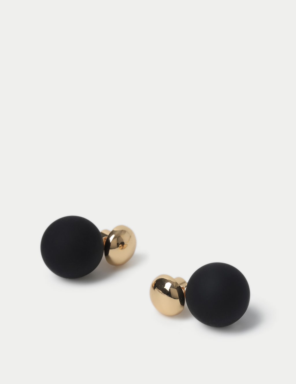 Black Sphere Stud Earring 2 of 2