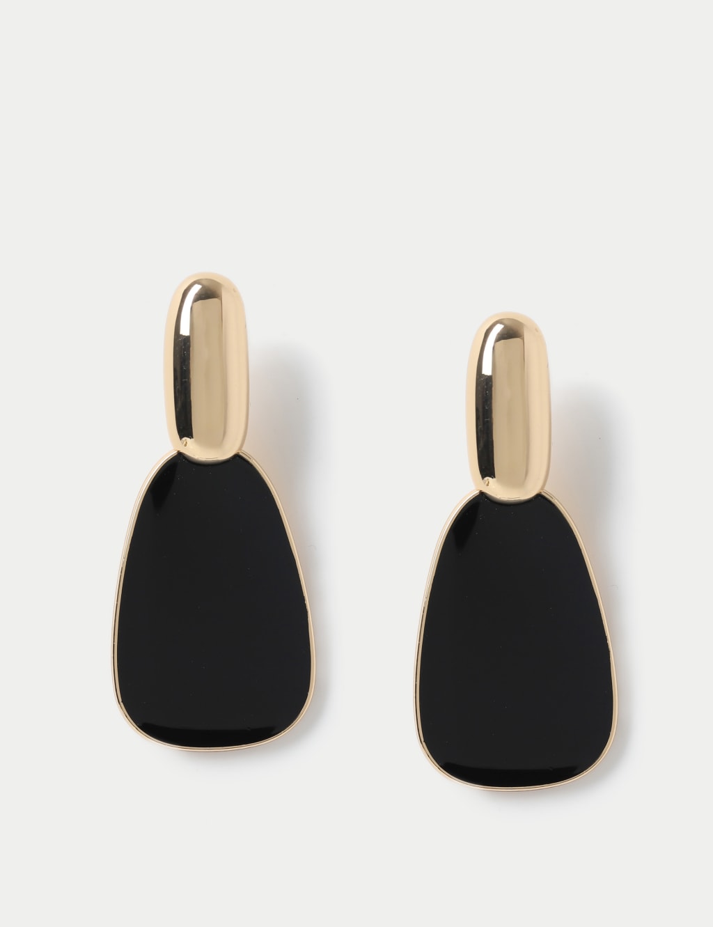 Black Enamel Drop Earring 1 of 2
