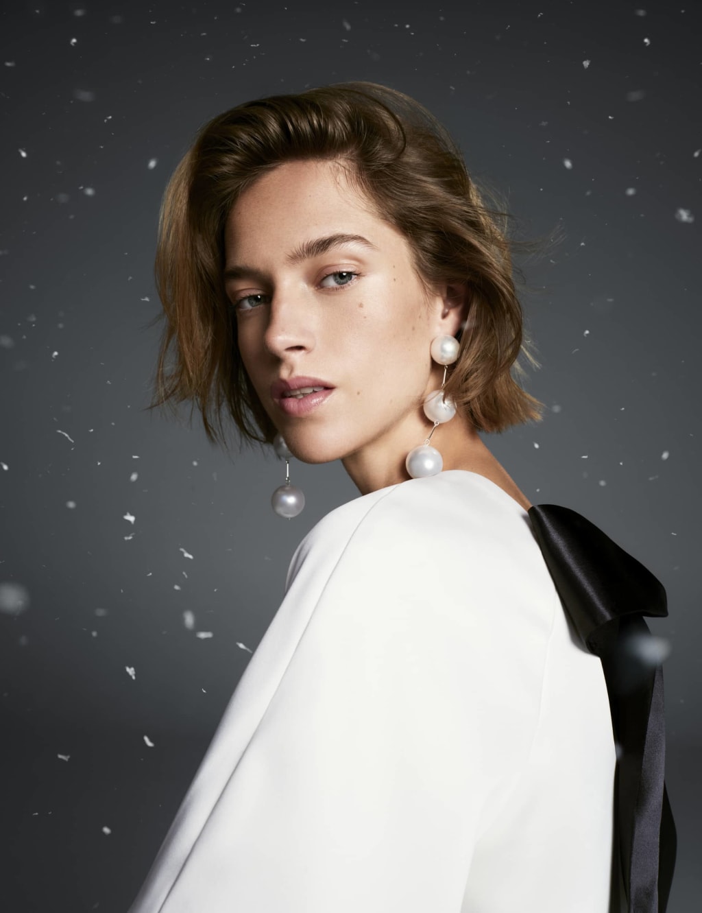 Pearl Sphere Drop Earring M S Collection M S