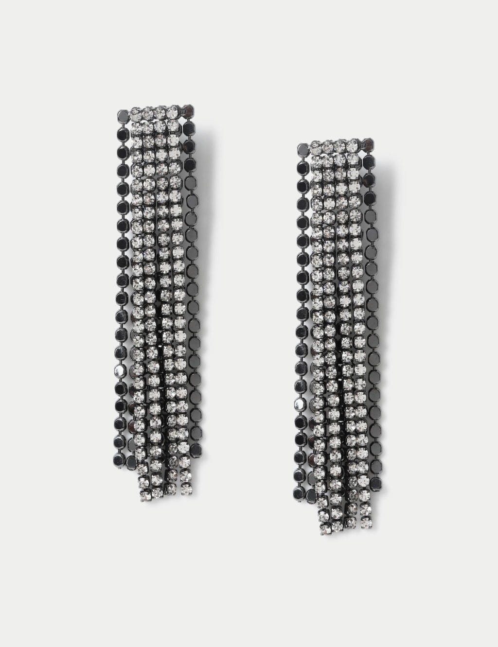 Chain fringe earrings discount