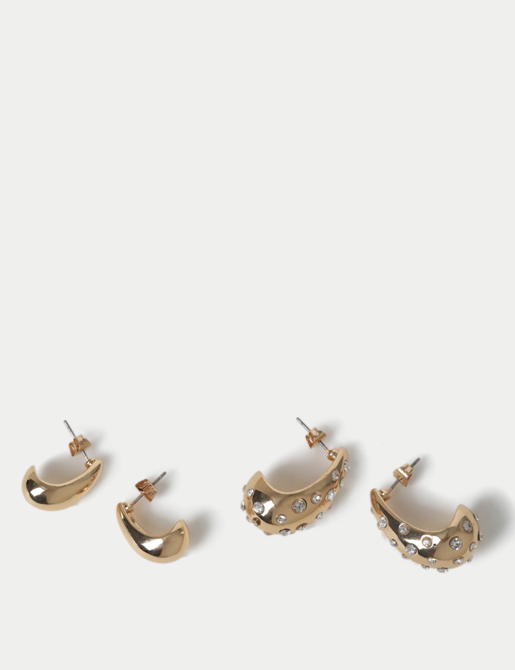 2 Pack Gold Tone Tear Drop Earring 3 of 3