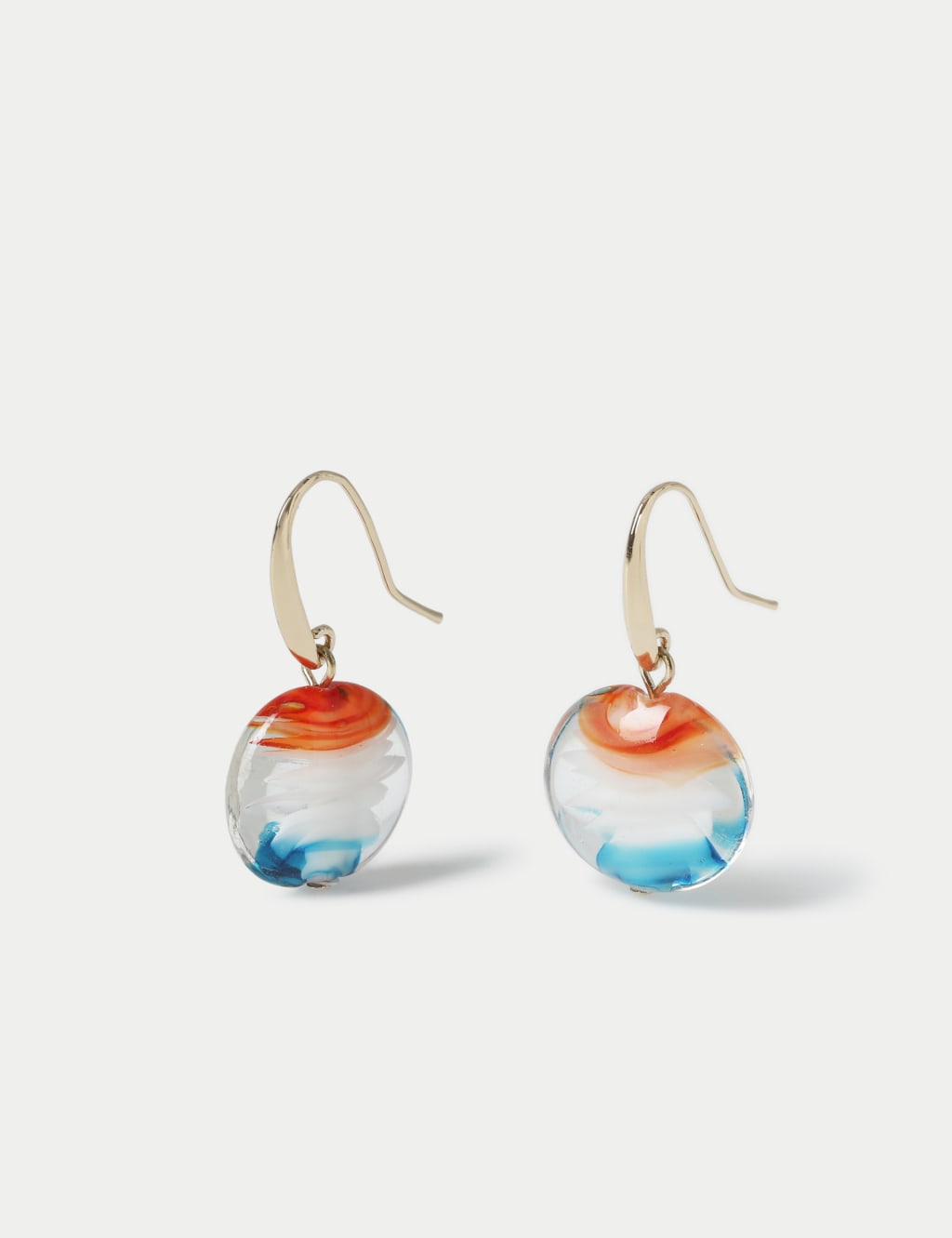 Multi Colour Circle Drop Earrings 1 of 2