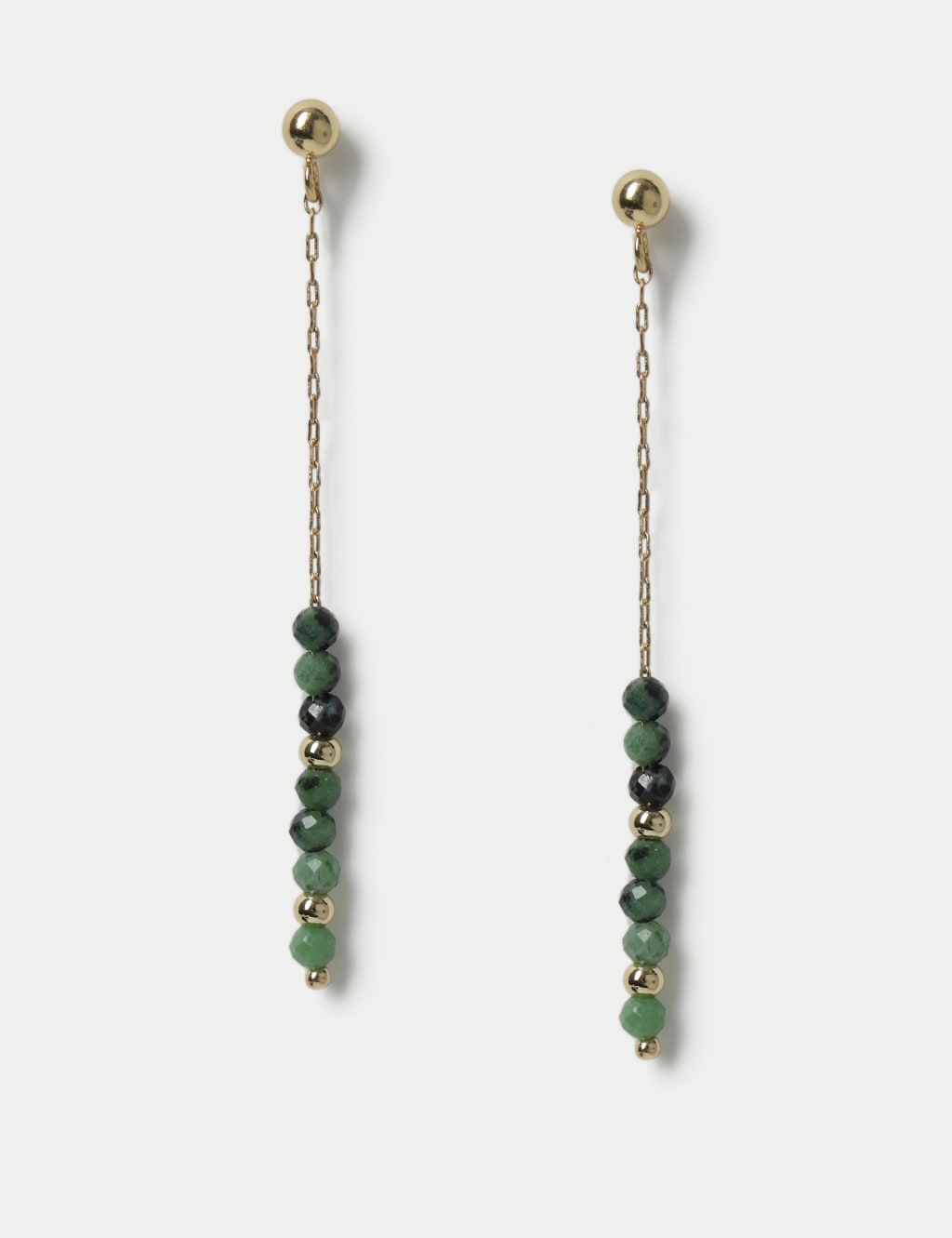 Semi Precious Skinny Drop Earrings 1 of 3