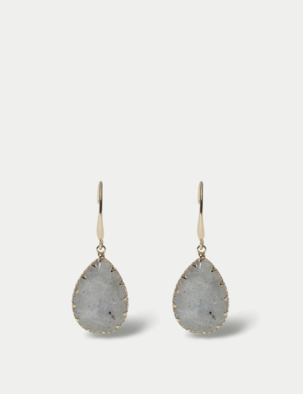 Semi Precious Stone Drop Detail Earrings 1 of 2
