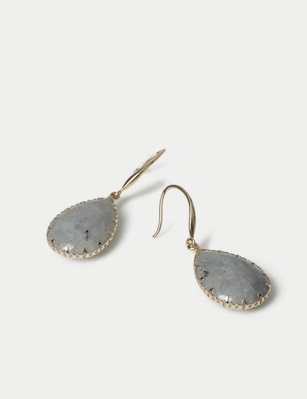Semi Precious Stone Drop Detail Earrings 2 of 2
