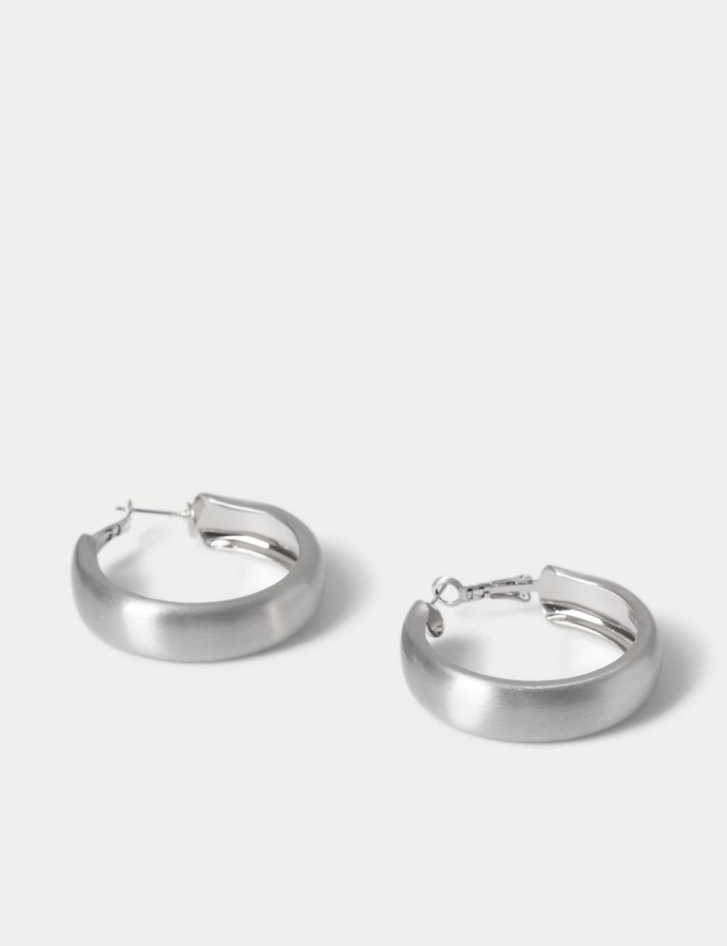Brushed Hoop Earrings 2 of 2
