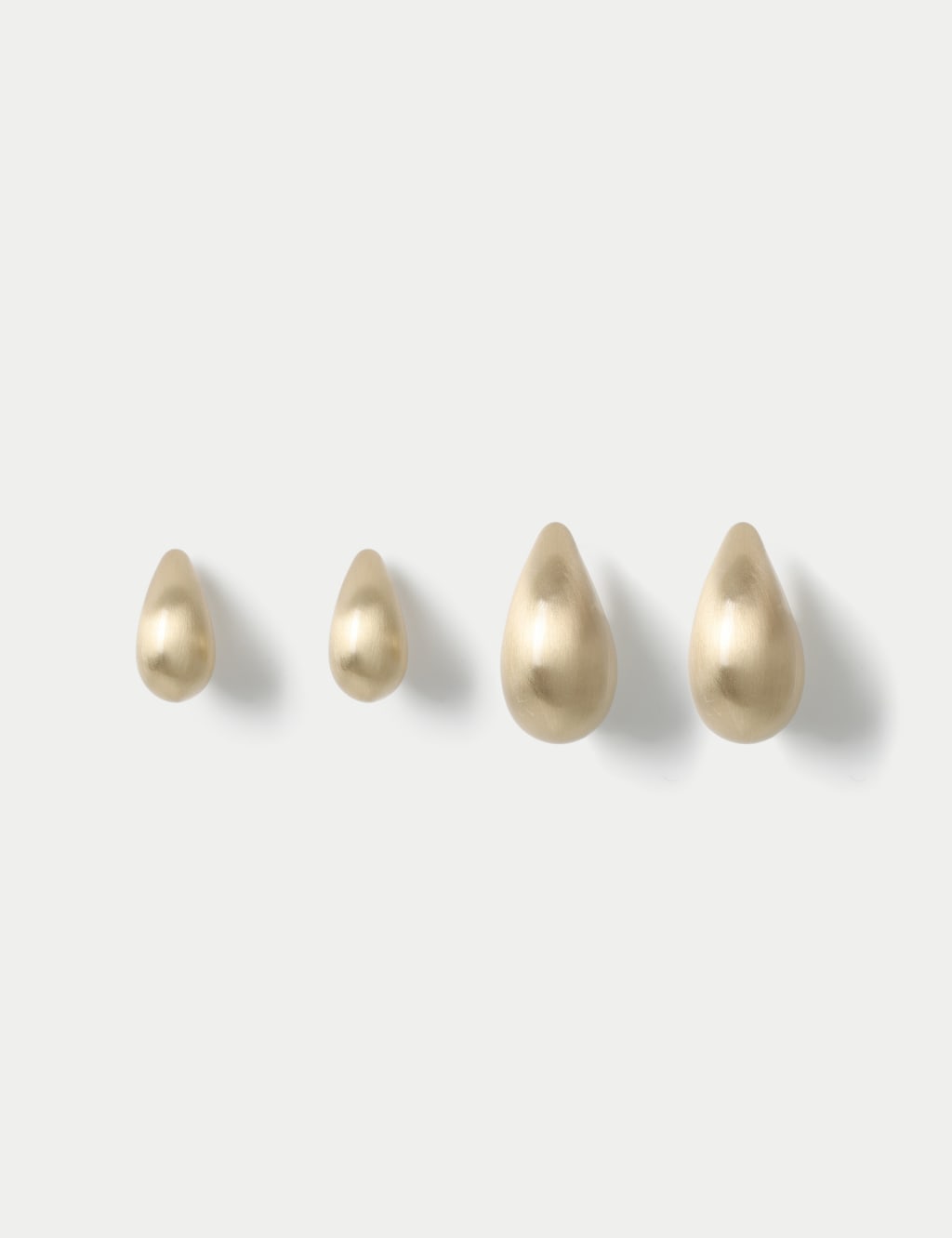 2 Pack Brushed Tear Drop Earrings 1 of 2