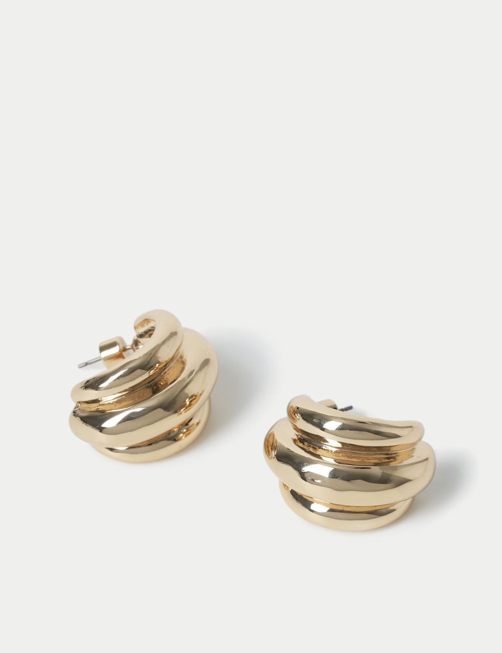 Trio Ridge Detail Earrings 3 of 3