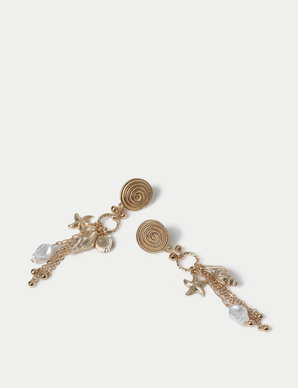 Swirl Charm Drop Earrings 2 of 2