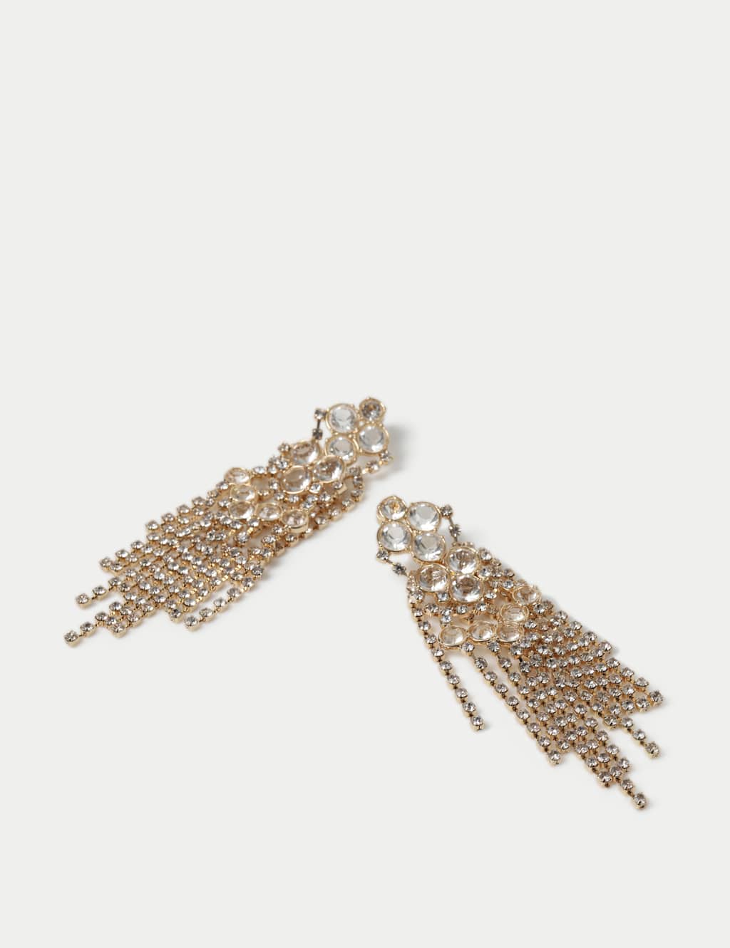 Oversized Rhinestone Drop Earrings 2 of 2