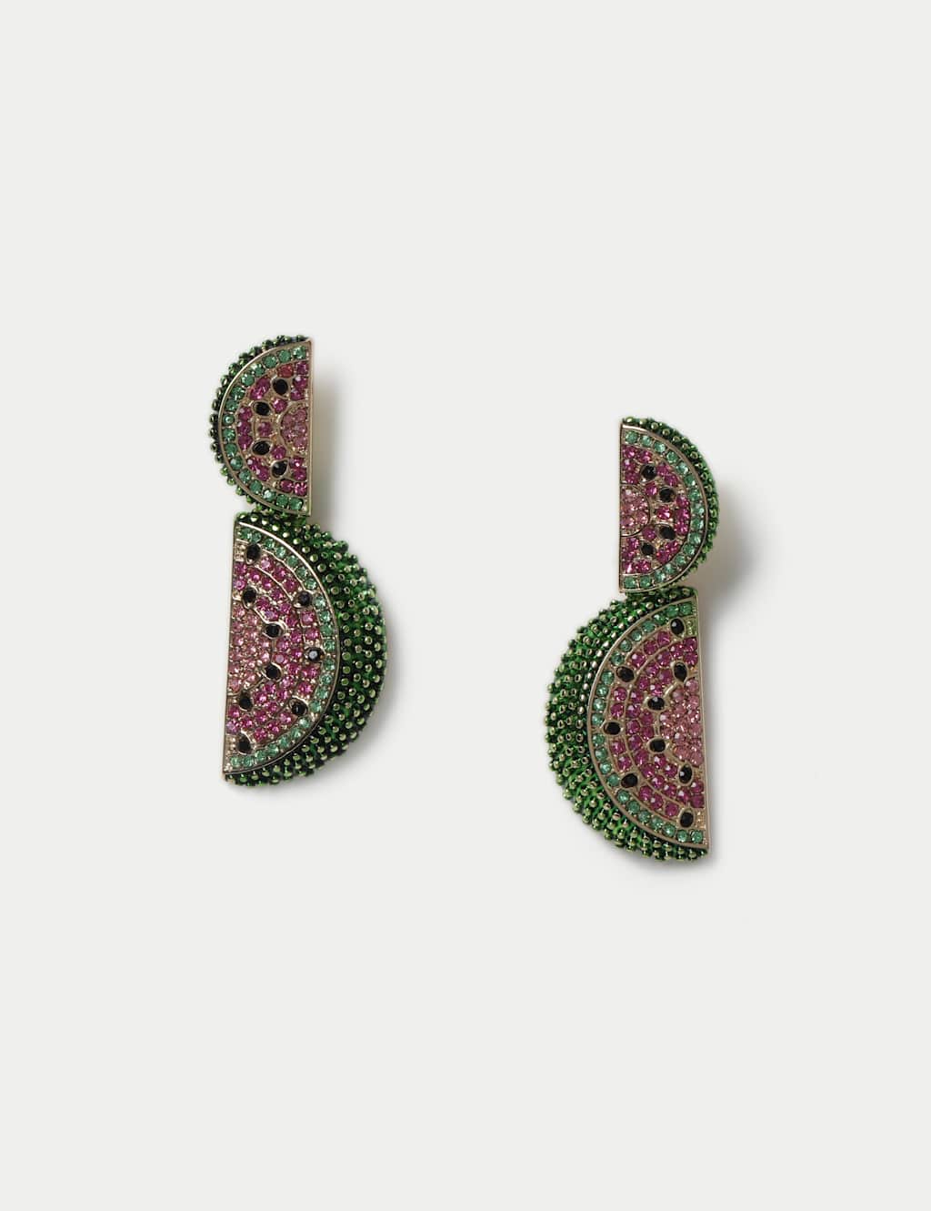 Embellished Watermelon Drop Earrings 2 of 2