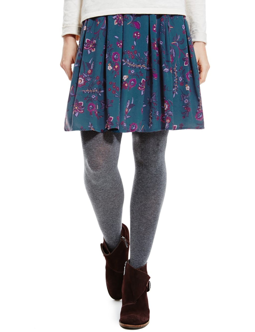 Floral A-Line Skirt 1 of 4