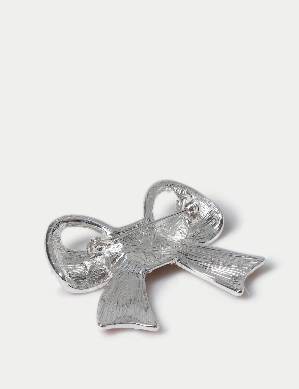 Christmas Red Rhinestone Bow Brooch M S Collection M S
