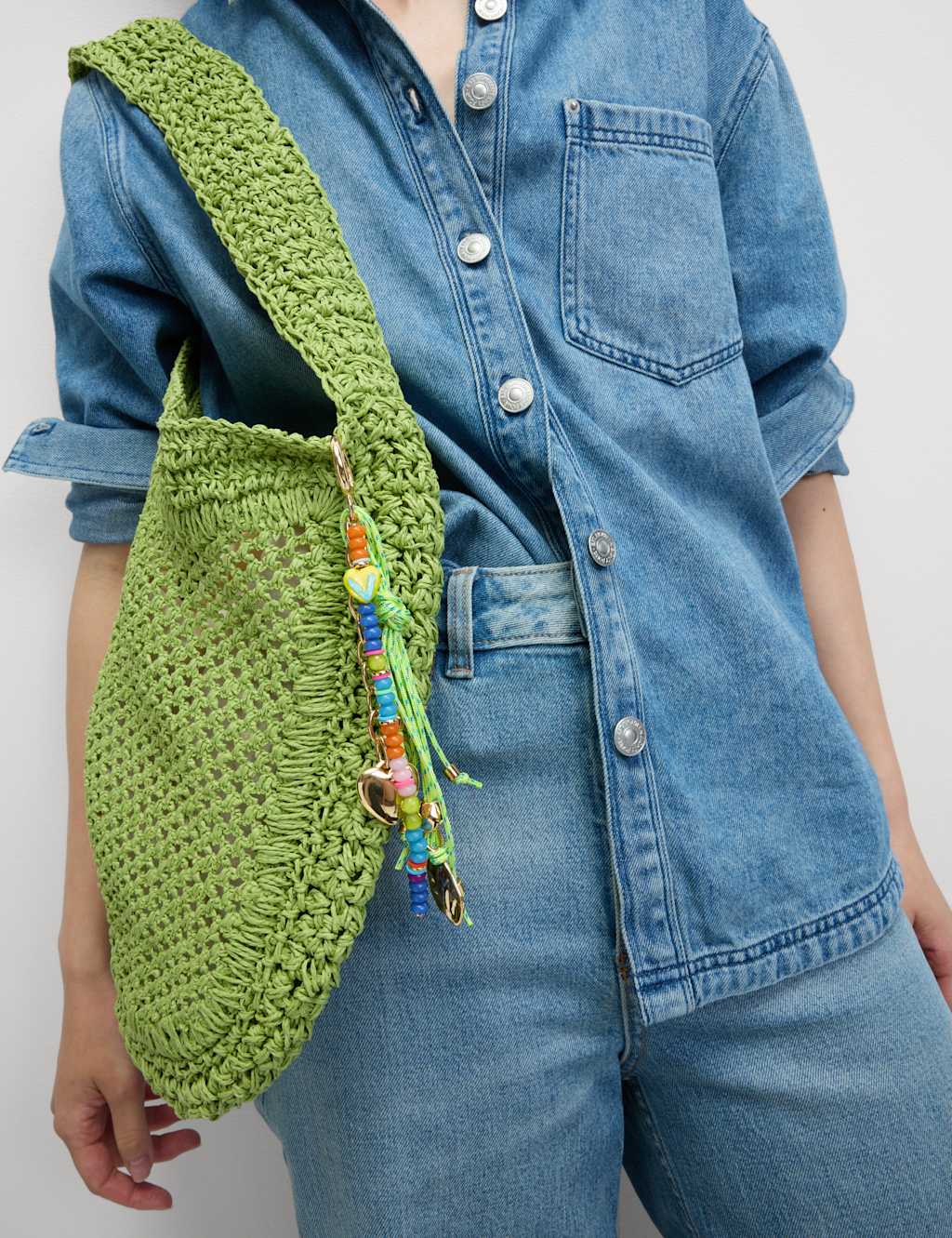 Multi Beaded Colourful Bag Charm 3 of 3