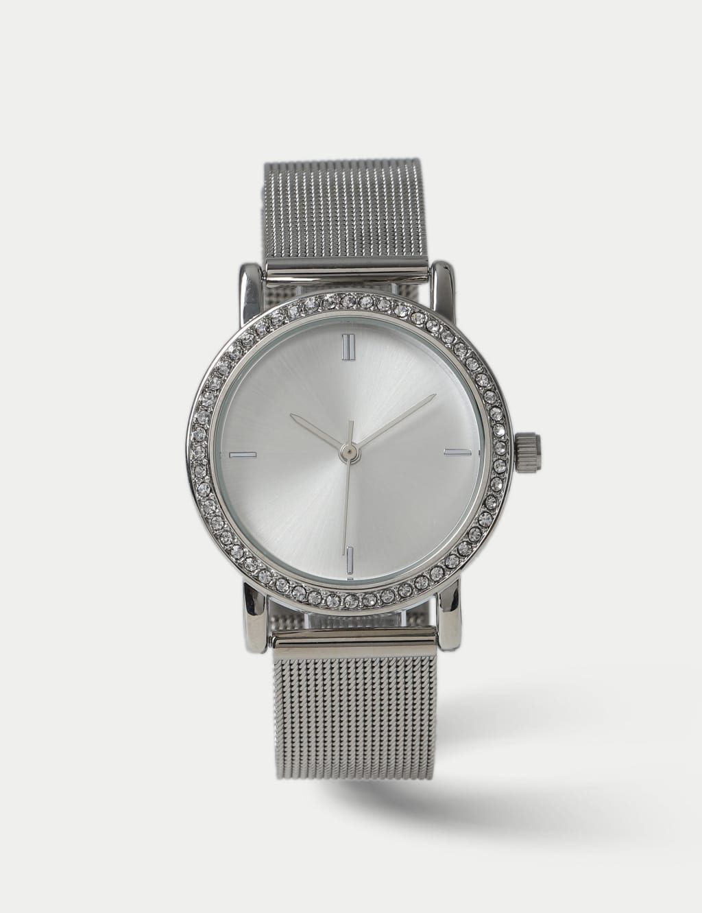 Silver Tone Mesh Watch M S Collection M S