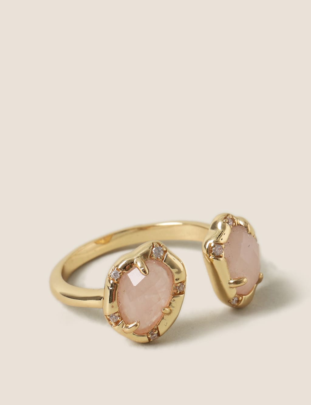 14ct Gold Plated Semi Precious Ring 2 of 3
