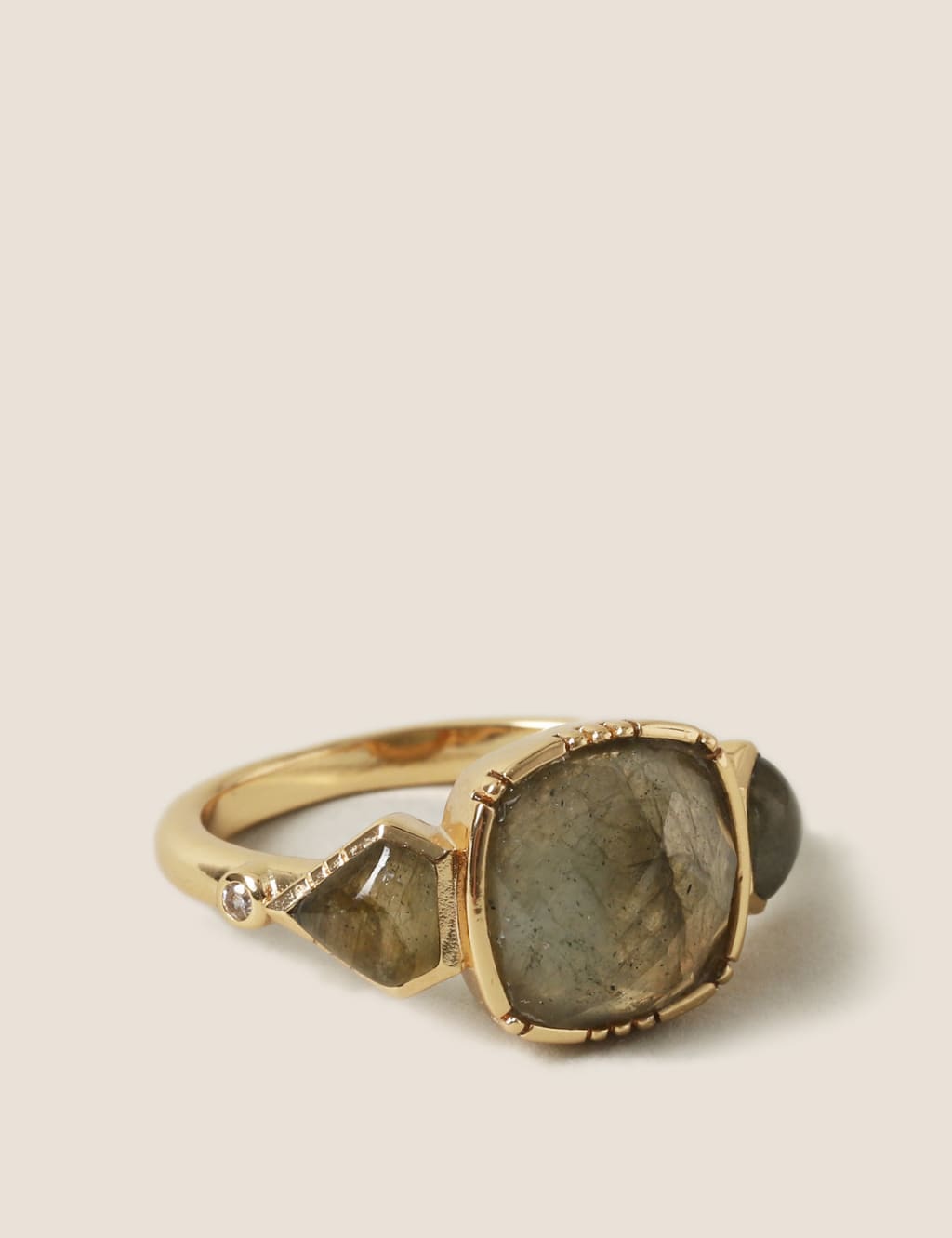 14ct Gold Plated Semi Precious Ring 2 of 2