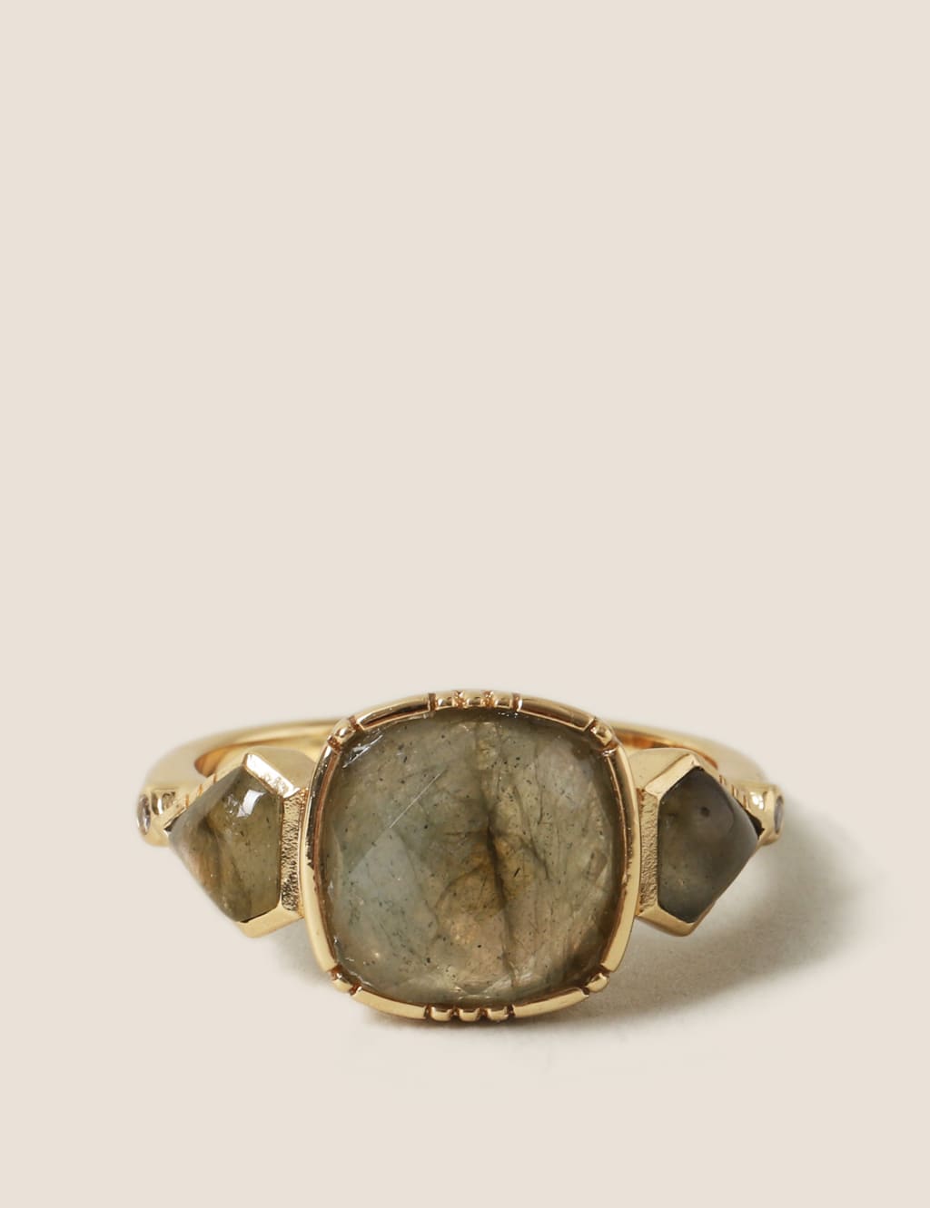 14ct Gold Plated Semi Precious Ring 1 of 2