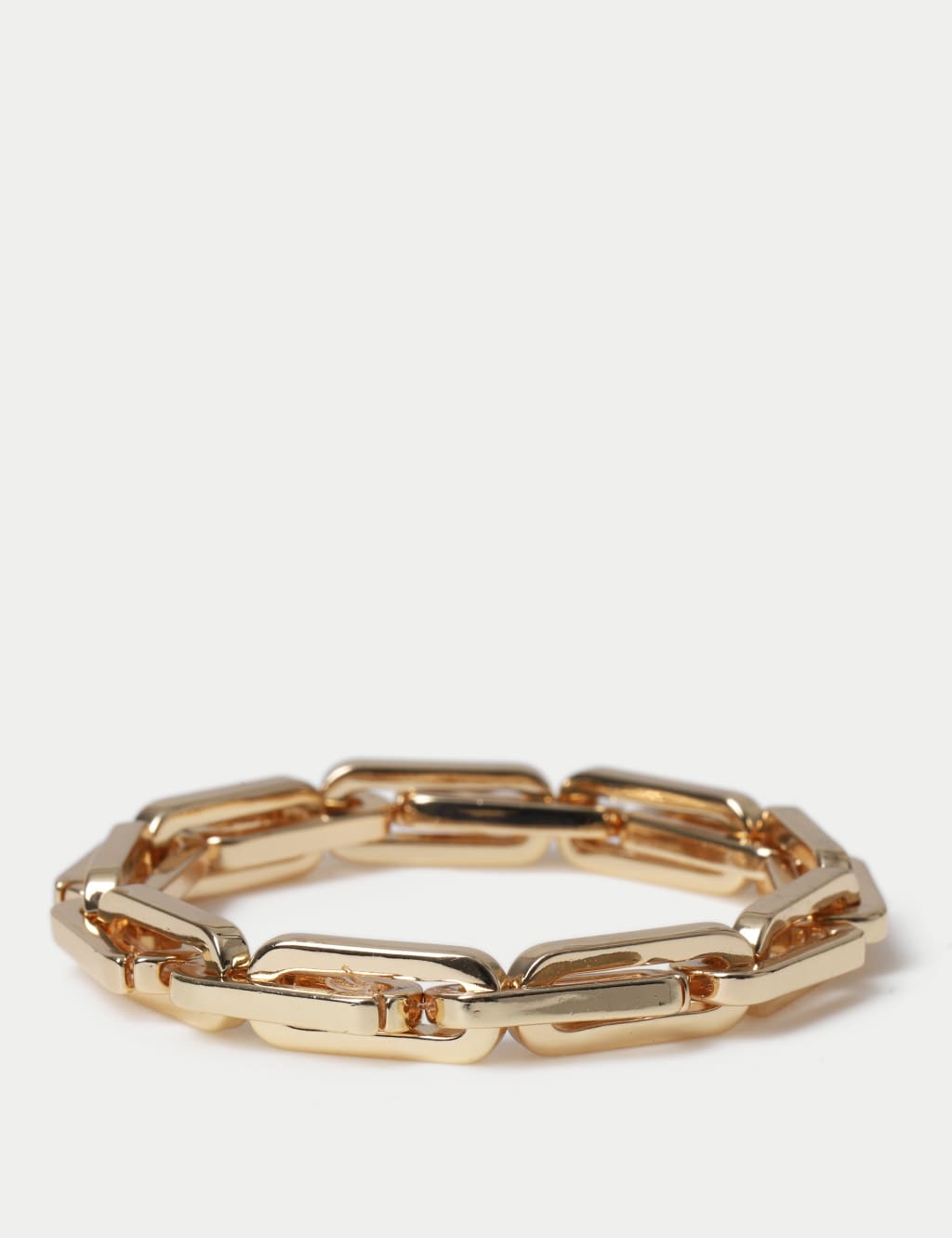 Gold Tone Link Stretch Bracelet 3 of 3