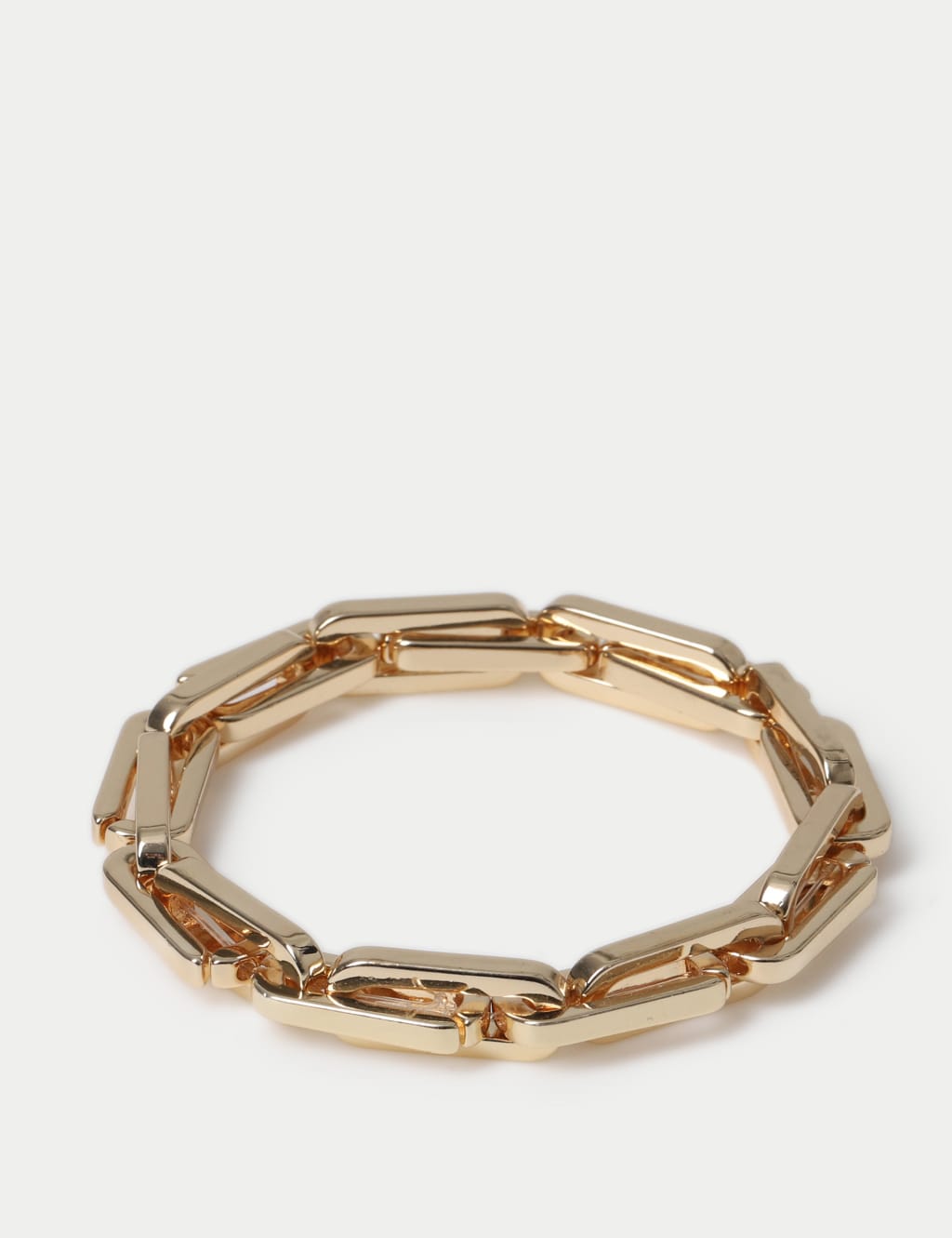 Gold Tone Link Stretch Bracelet 2 of 3