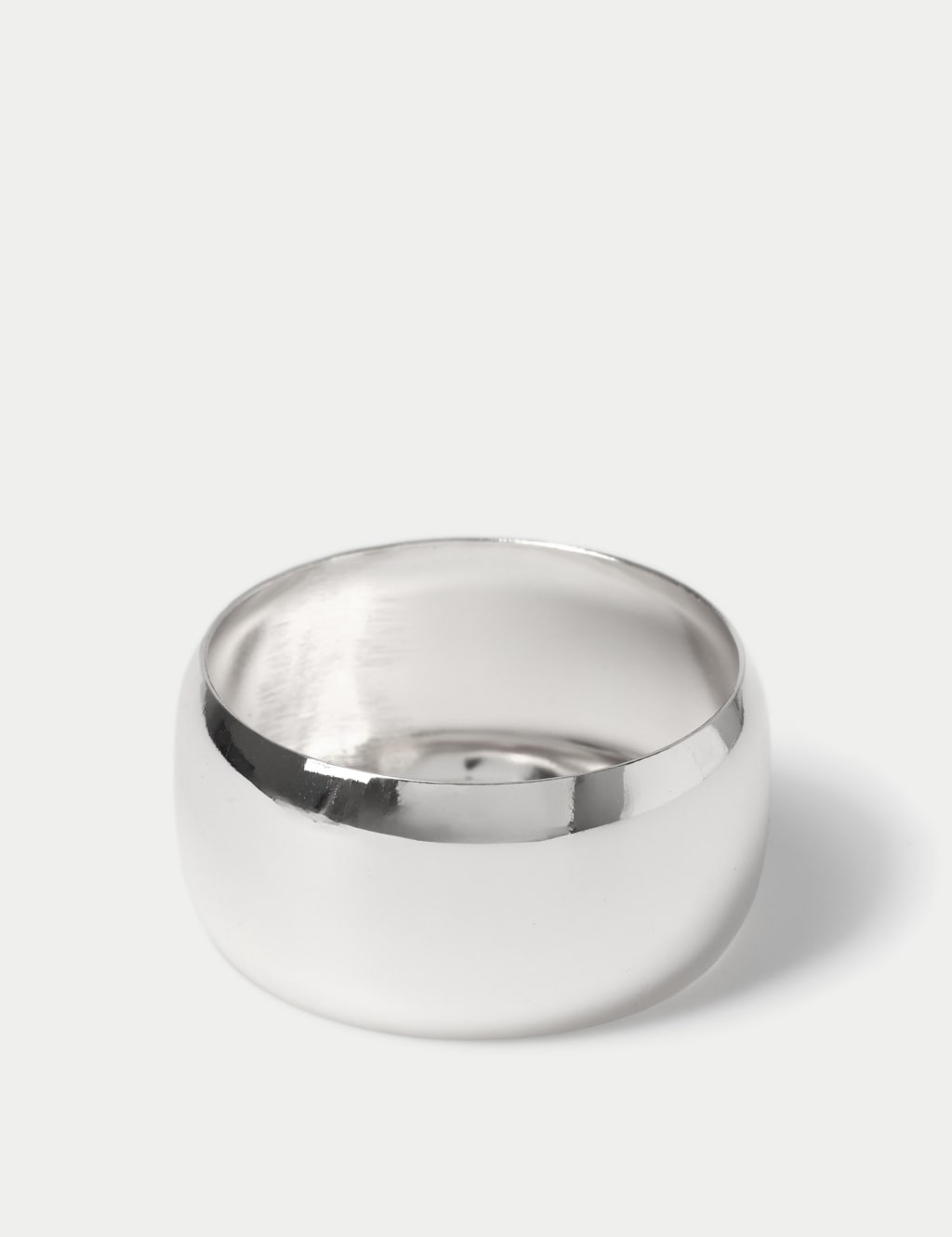 Silver Tone Oversized Bangle 2 of 2