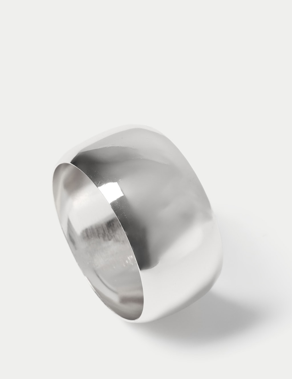 Silver Tone Oversized Bangle 1 of 2