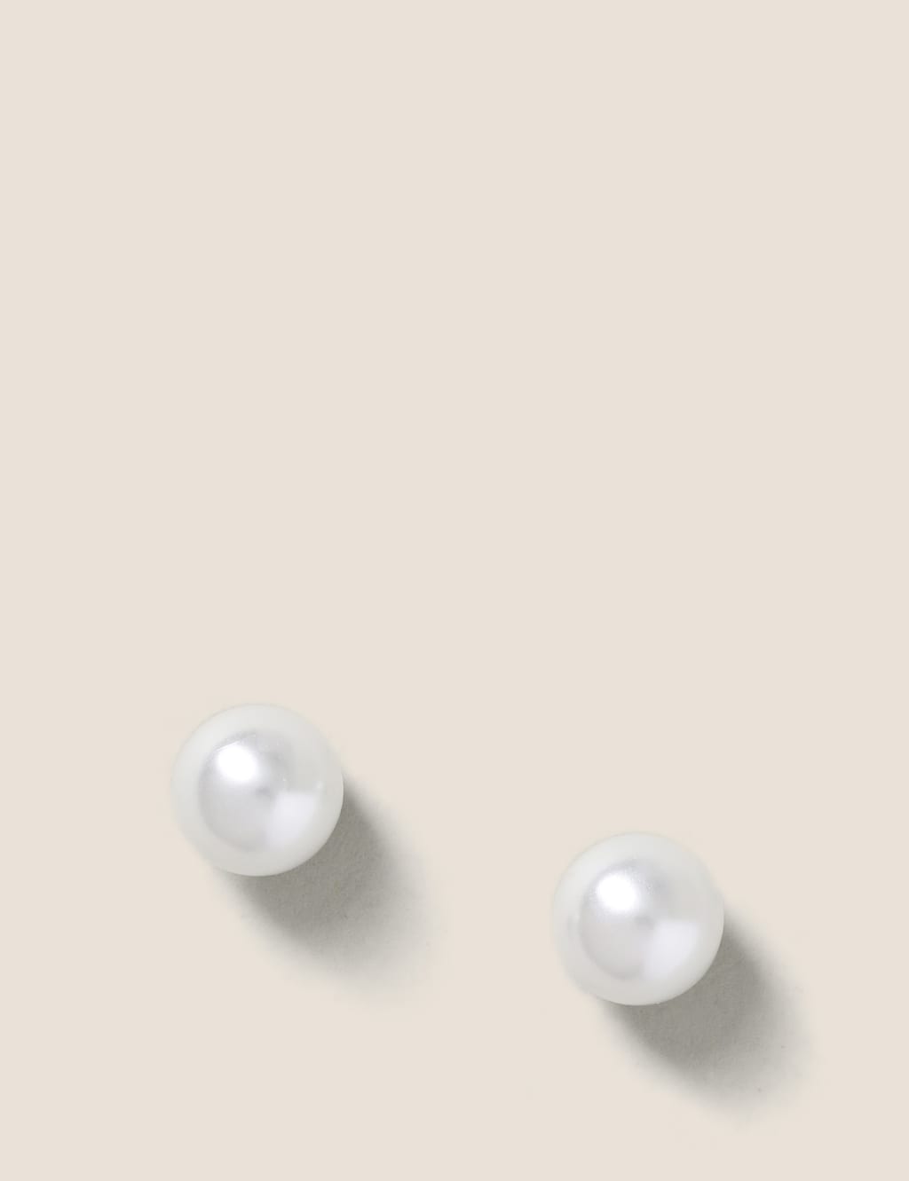 Glass Pearl Stud Earrings 2 of 2