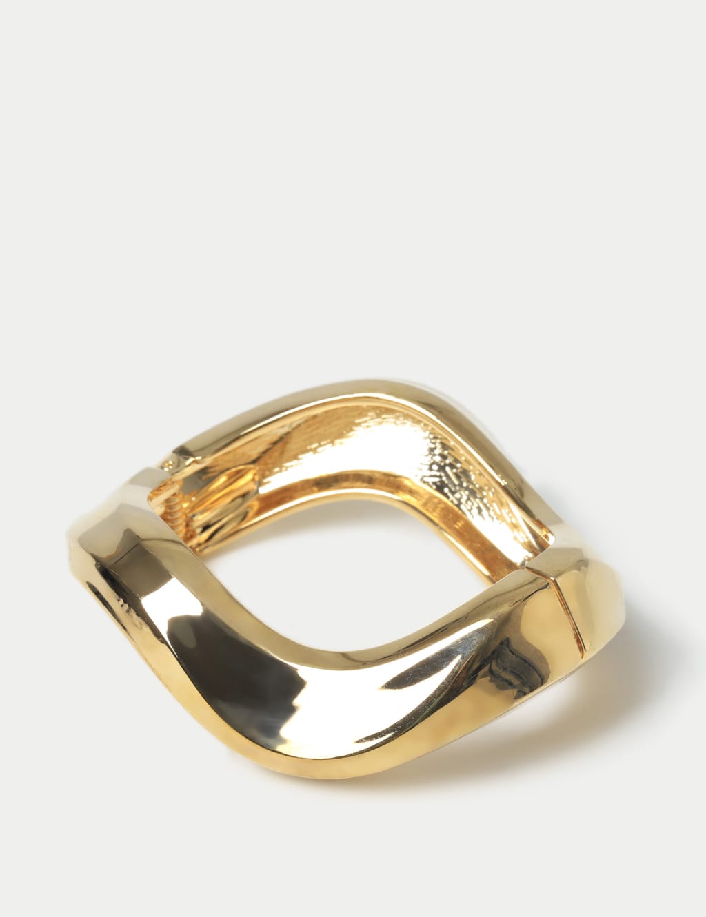 Gold Tone Chunky Wave Bangle | M&S Collection | M&S