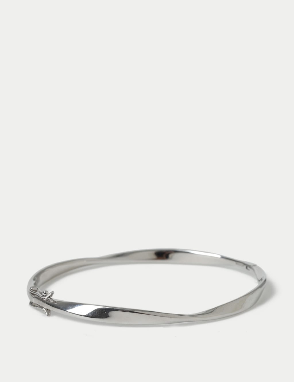 925 Sterling Silver Twist Bangle 1 of 3