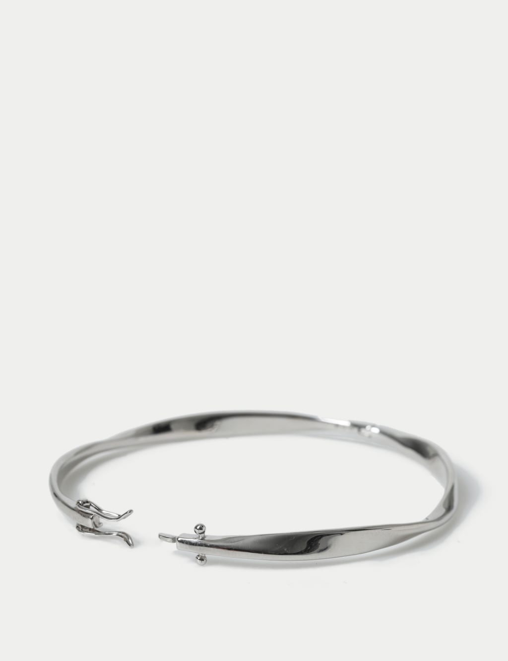 925 Sterling Silver Twist Bangle 2 of 3