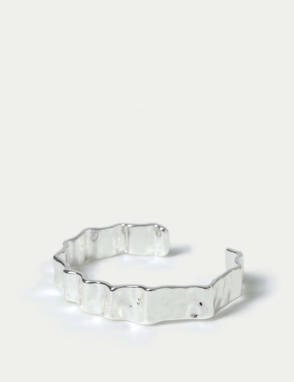 Silver Tone Swirl Detail Bangle 2 of 2