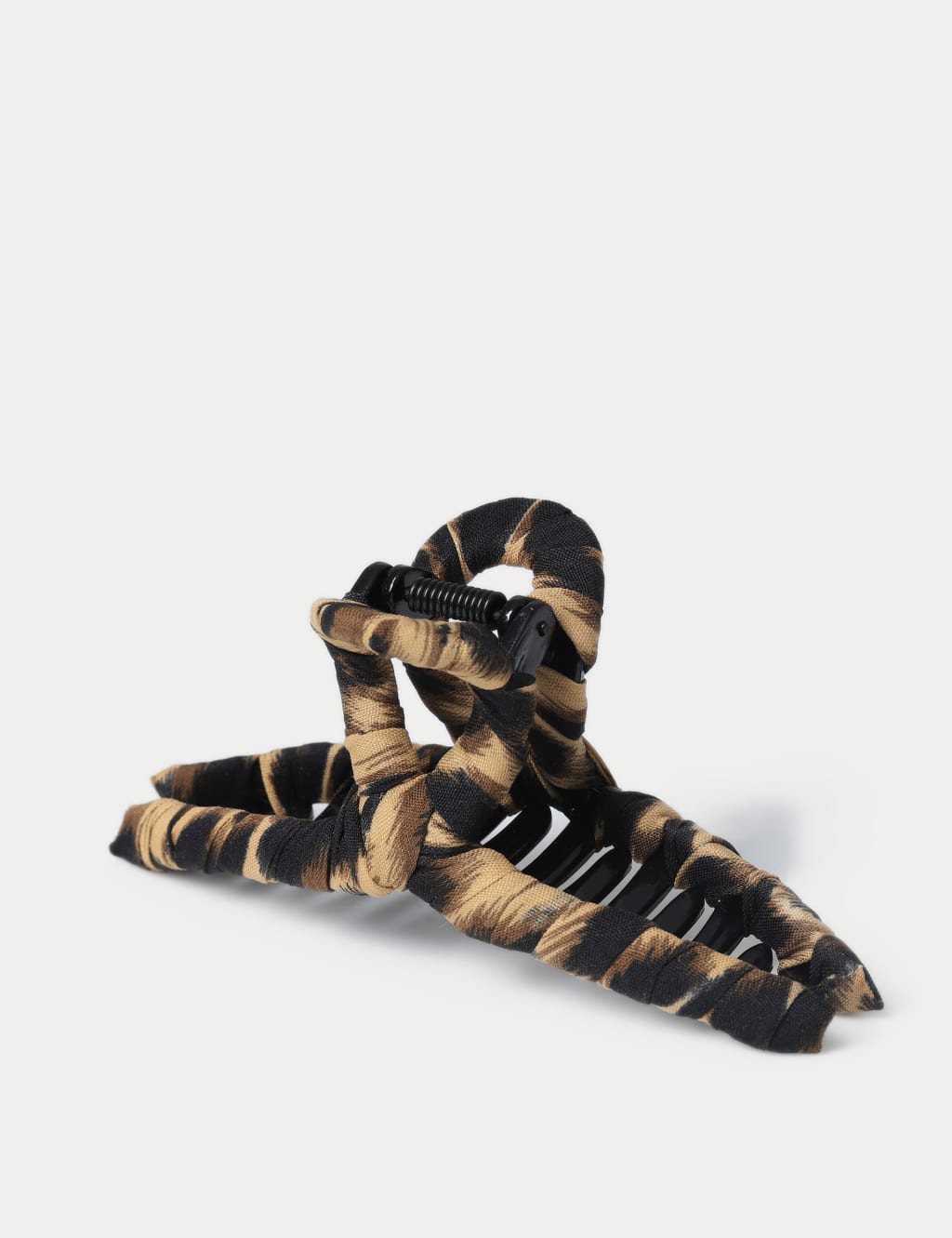 Fabric Wrap Leopard Bow Claw 2 of 2