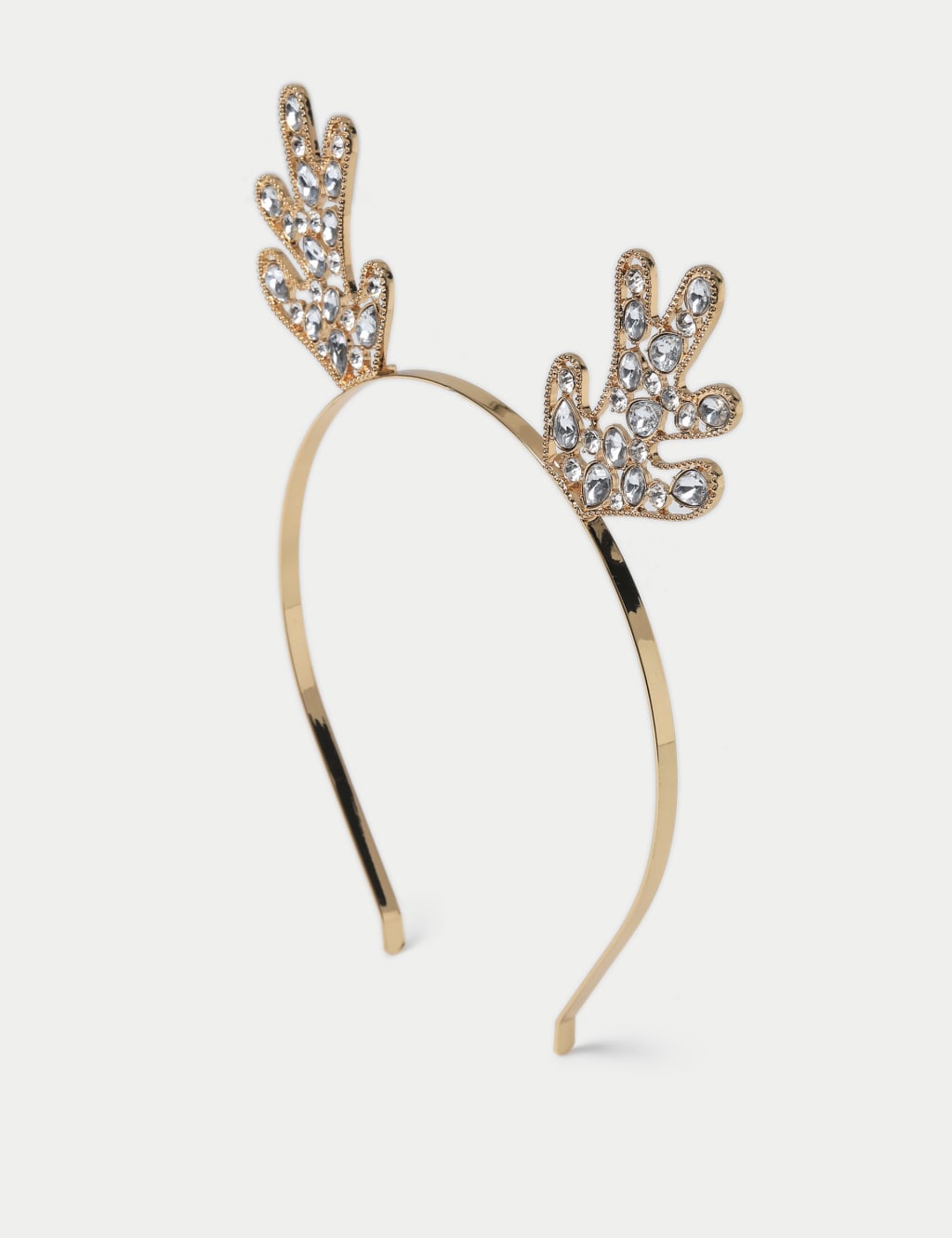 Christmas Rhinestone Detail Antler Headband 2 of 2