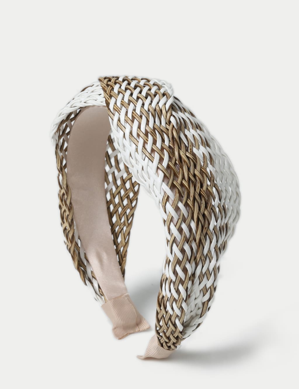 Brown and White Twist Alice Band 1 of 2