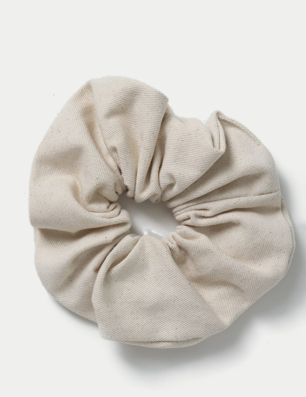Beige Hair Scrunchie 1 of 2