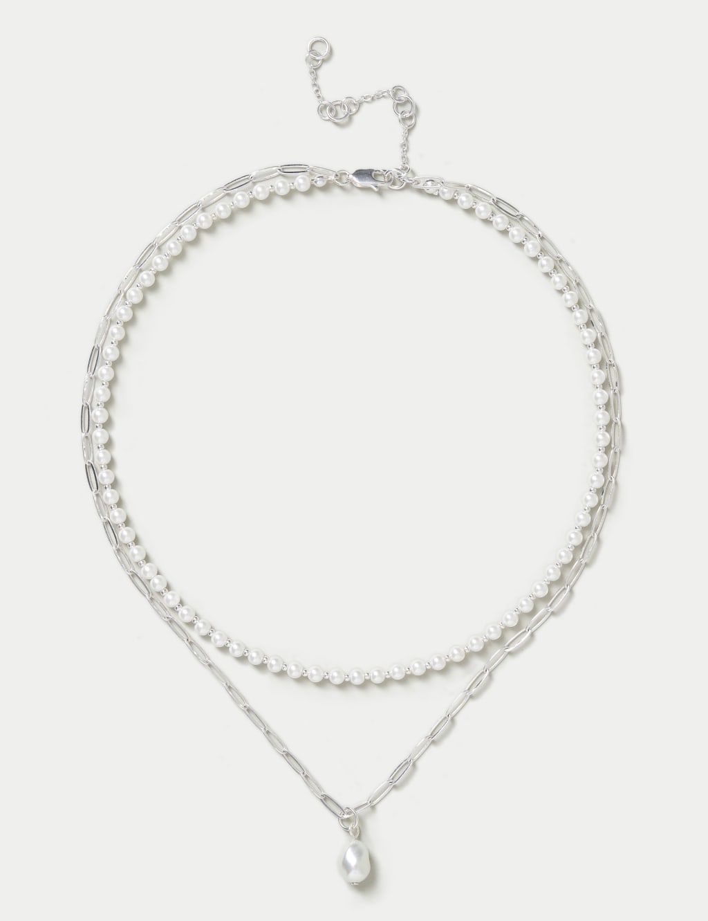 Pearl Multirow Necklace 1 of 1