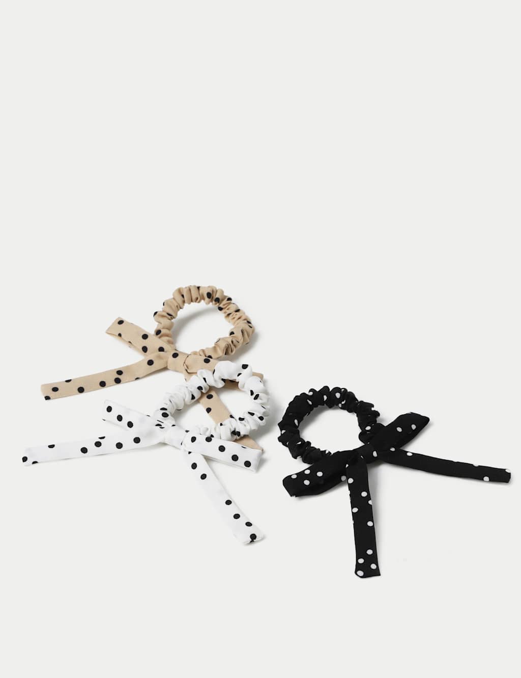QB 3 Pack Polka Dot Bow Scrunchies 2 of 2