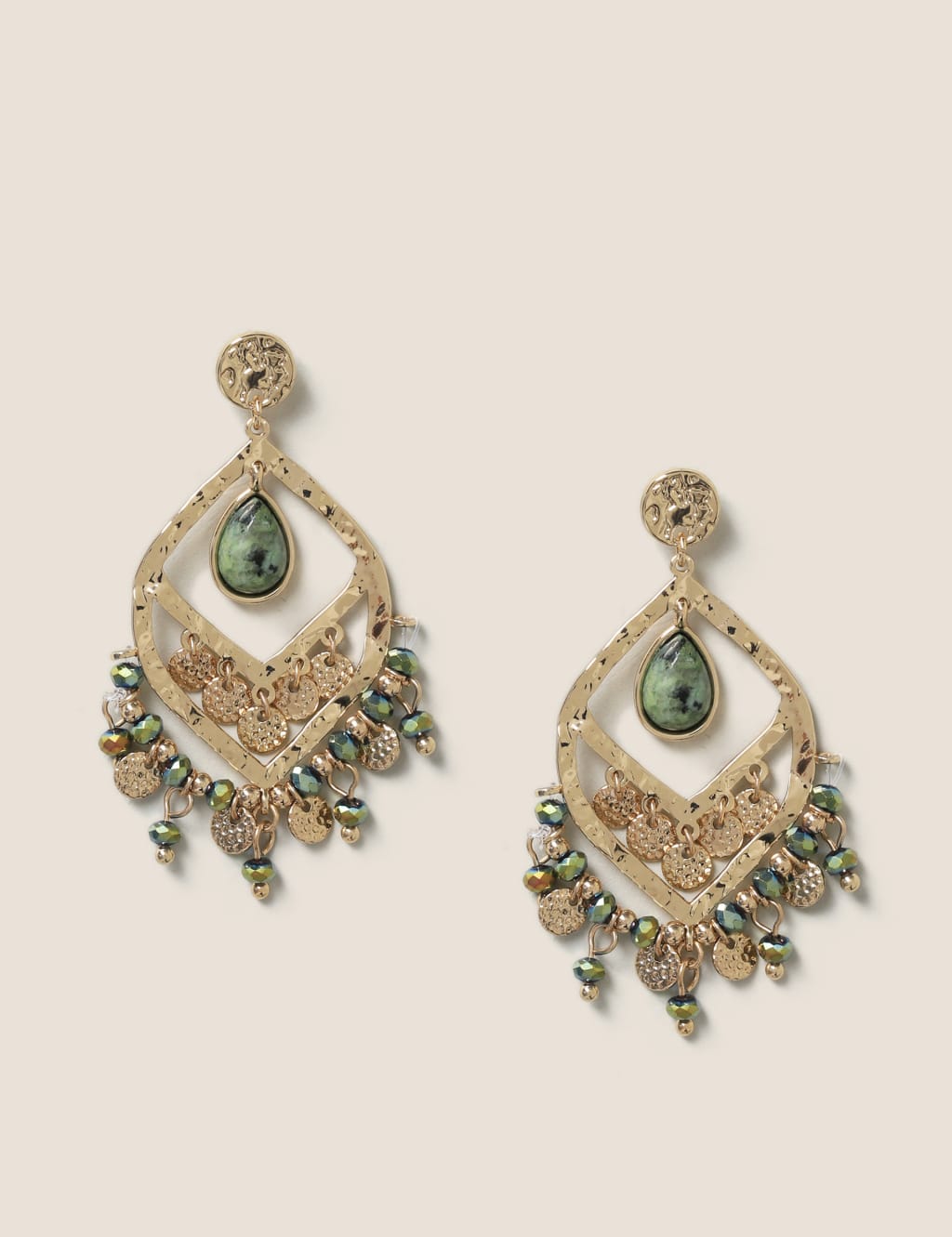 Semi Precious Chandelier Earrings 1 of 1