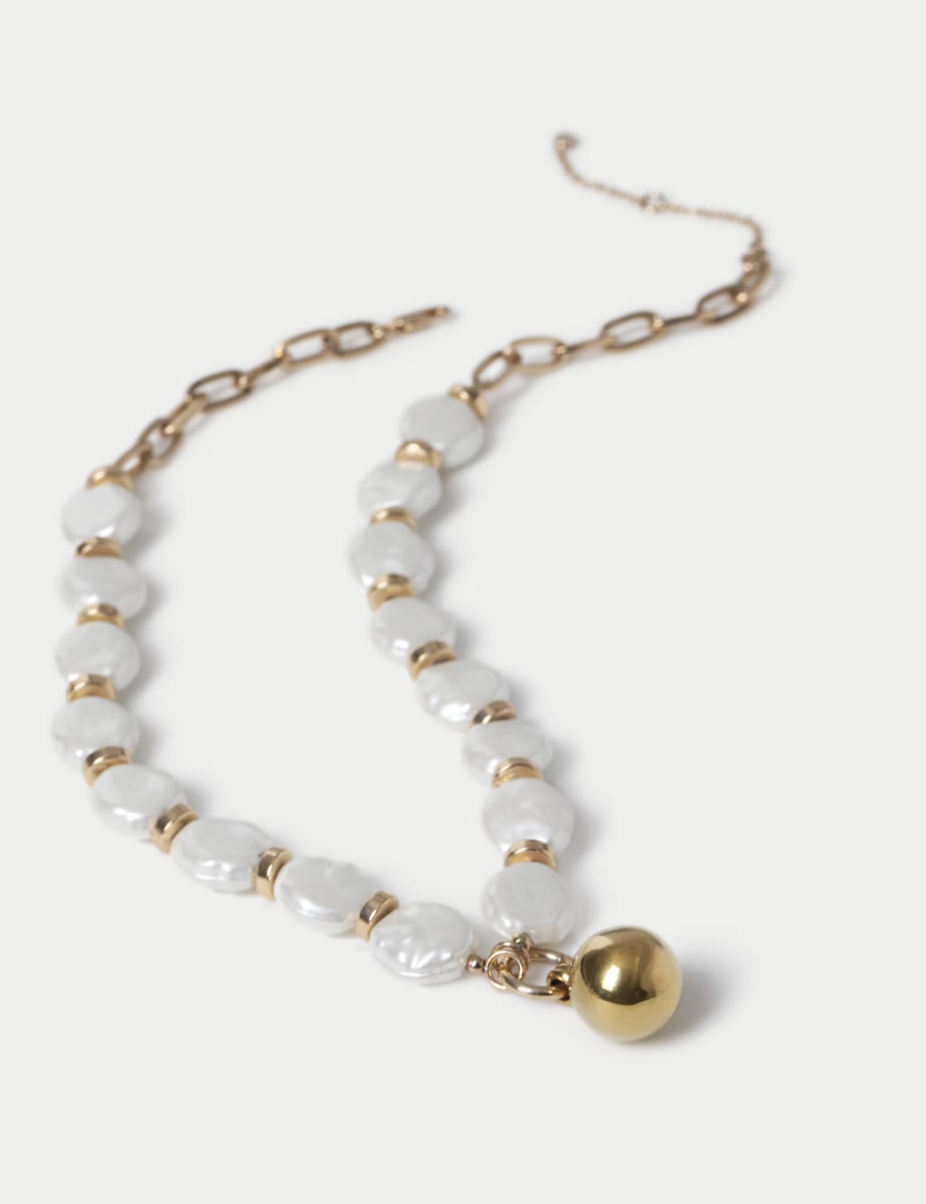 Pearl necklace m&s top