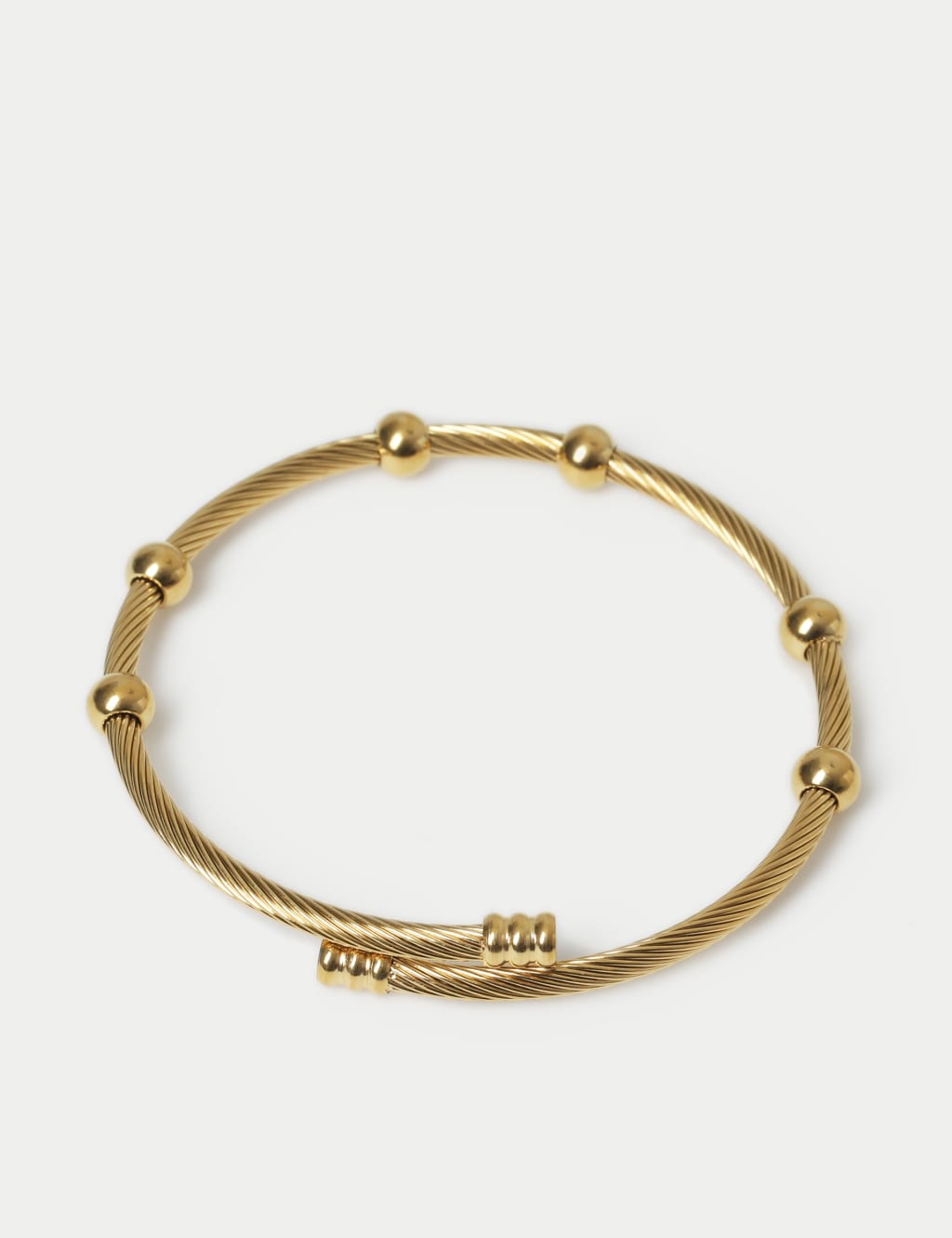 Gold Tone Waterproof Wrap Around Stud Cuff 2 of 2