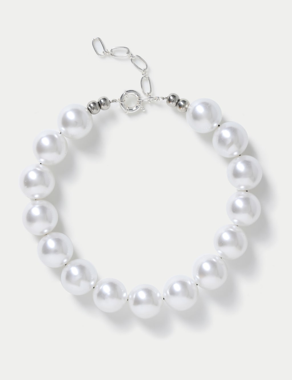 Pearl Oversized Ball Necklace M S Collection M S