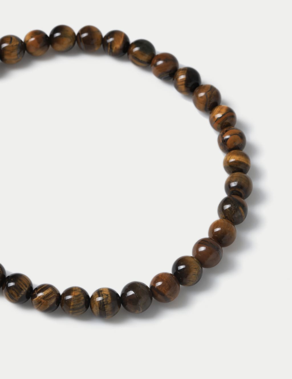 Real Stone Tigers Eye Sphere Necklace 2 of 2
