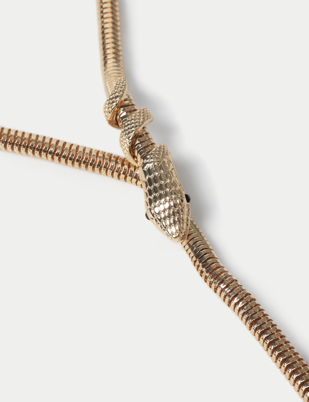 Gold Tone Snake Long Necklace 2 of 3